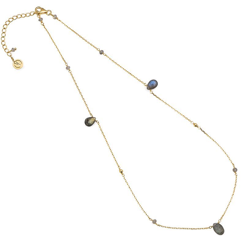 Cari 16" Gold Vermeil Labradorite Necklace
