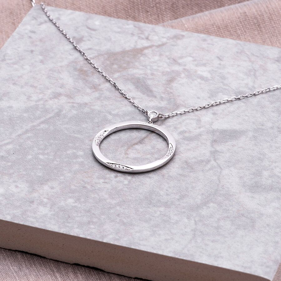 White gold and diamond Purity necklace